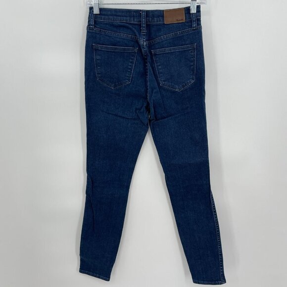 MADEWELL 10" High Riser Skinny Skinny Dark Wash Jeans in Lydia E5295 Size 26 - Picture 6 of 9